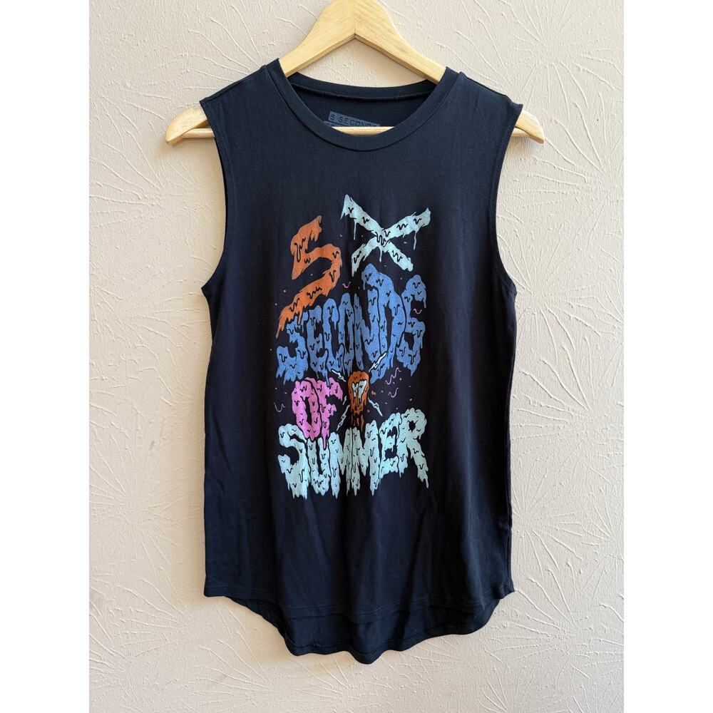 5 Seconds of Summer Viscose Blend Top Size Medium